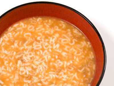 Чеснова супа с буквички