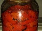 Печена червена капия с оцет