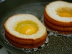 Зимна закуска: Яйца в хлебни гнезда