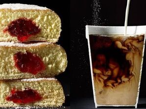 Уникални фотоси на храна, разрязана наполовина