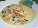 Рибена супа с кокосово мляко