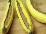 Уникален банан с течен шоколад