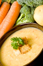 Крем супа от картофи и целина