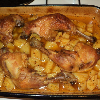 Пиле с картофи (традиционна рецепта)