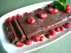 Шоколадов десерт с ром и стафиди