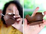 Шоколадови купички за сладолед и крем (снимки)