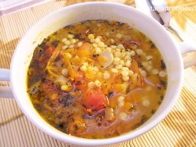 Супа от кайма, кускус и зеленчуци