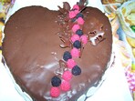 Шоколадова торта сърце (Рафаела)