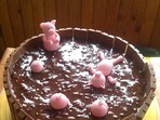 Торта "Шоколадова кочинка с прасенца"